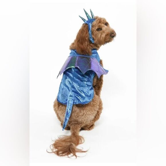 🆕 Vibrant Life Halloween Blue Dragon Costume for dogs, sized Medium. - Picture 5 of 7